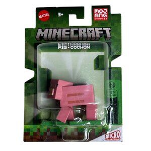 Minecraft Pig Figure Mattel Micro Collection Toy New